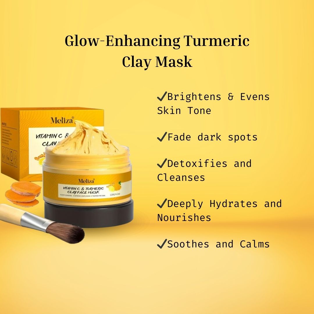 Glow-Enhancing Turmeric Clay Mask